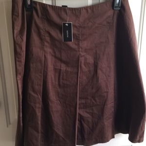 NWT Alfani Skirt 14 Walnut Brown Car Wash